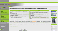 Desktop Screenshot of metavo.metacentrum.cz